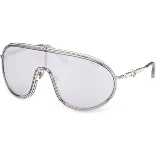 Vangarde Logo Sunglasses Silver/Clear , female, Sizes: ONE SIZE - Moncler - Modalova