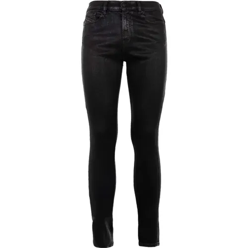 Schwarze Slim Fit Denim Jeans - Diesel - Modalova