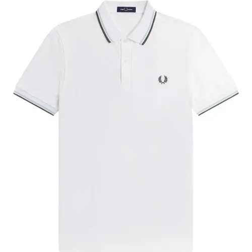 Classic Cotton Polo with Double Stripe , male, Sizes: 3XL, S - Fred Perry - Modalova