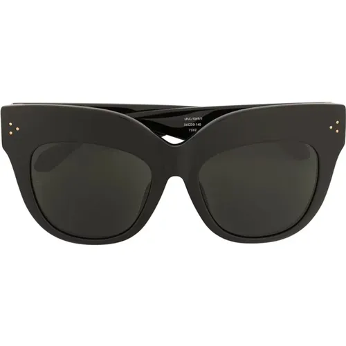 Casual Sunglasses Dunaway Style , female, Sizes: ONE SIZE - Linda Farrow - Modalova