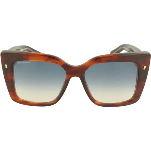 Schmetterlingsstil Sonnenbrille , Damen, Größe: 54 MM - Dsquared2 - Modalova
