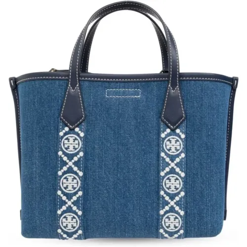 Denim Tote Tasche Multicolor - TORY BURCH - Modalova