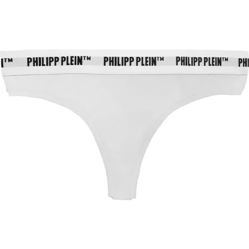 Weißes Damen Logo Elastische Unterwäsche , Damen, Größe: XL - Philipp Plein - Modalova