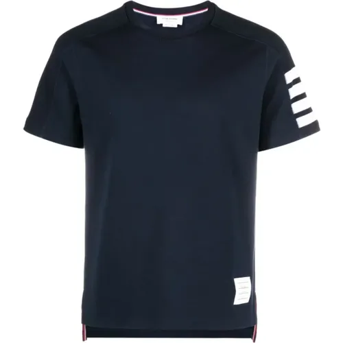 Blaues 4-Bar T-Shirt und Polo - Thom Browne - Modalova