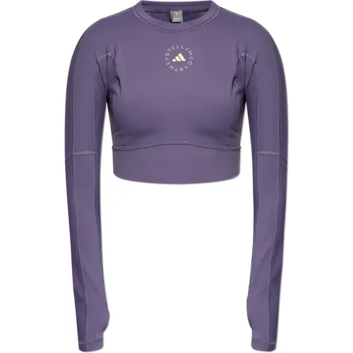 Kurzes Trainings T-Shirt - adidas by stella mccartney - Modalova