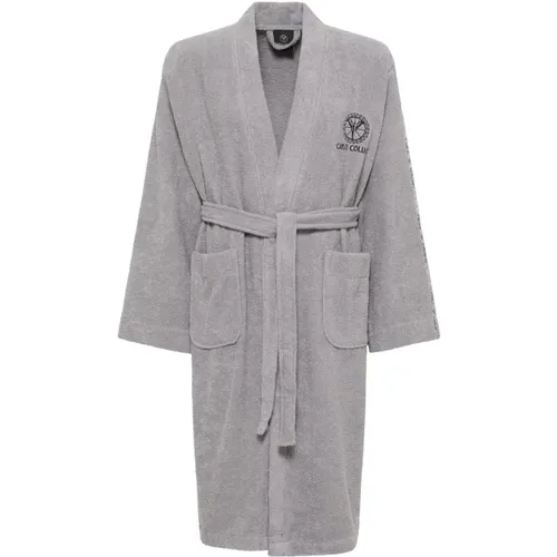 Kimono-Stil bestickter Bademantel , Herren, Größe: XL - carlo colucci - Modalova