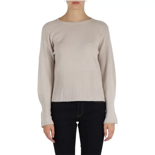 Virgin Wool Sweater Round Neck Gift , female, Sizes: XL, S, M, L - Emme DI Marella - Modalova