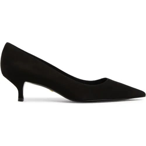 Sleek Suede Kitten Pump , female, Sizes: 5 UK, 4 1/2 UK - Stuart Weitzman - Modalova