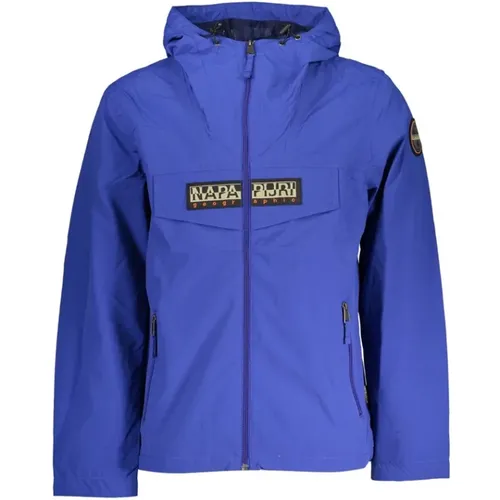 Stylish Waterproof Hooded Sport Jacket , male, Sizes: XS, M, 2XL, S, L - Napapijri - Modalova