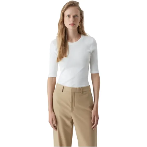 Modal Blend Round Neck Shirt , female, Sizes: M, L, S - closed - Modalova