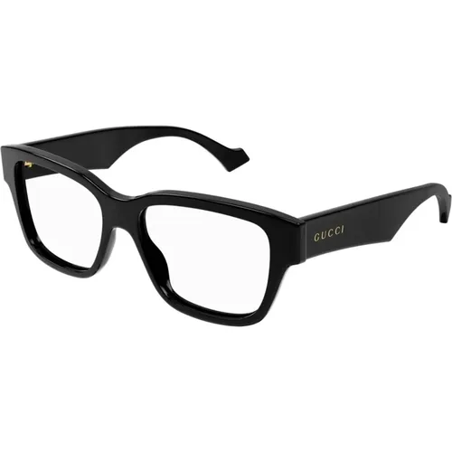 Square acetate frame with gender fluid style , unisex, Sizes: 55 MM - Gucci - Modalova