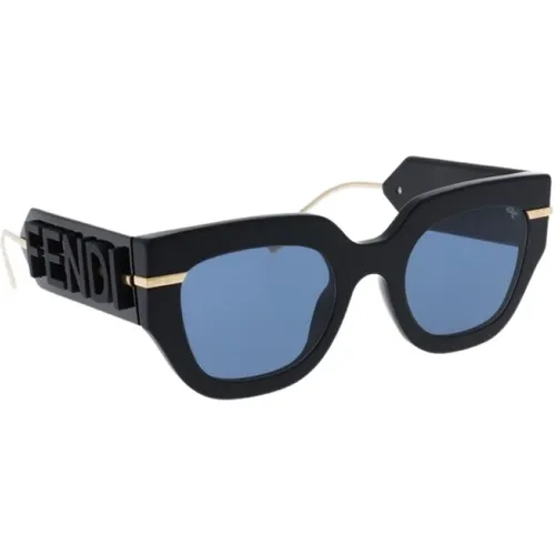 Iconic Sonnenbrille mit einheitlichen Gläsern , Damen, Größe: 51 MM - Fendi - Modalova