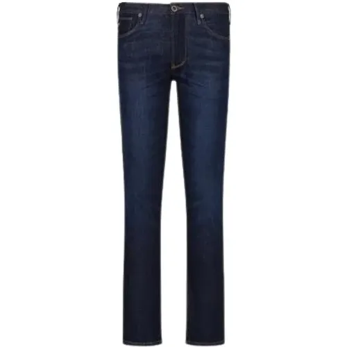 Klassische Slim Fit Denim Jeans , Herren, Größe: W38 - Emporio Armani - Modalova