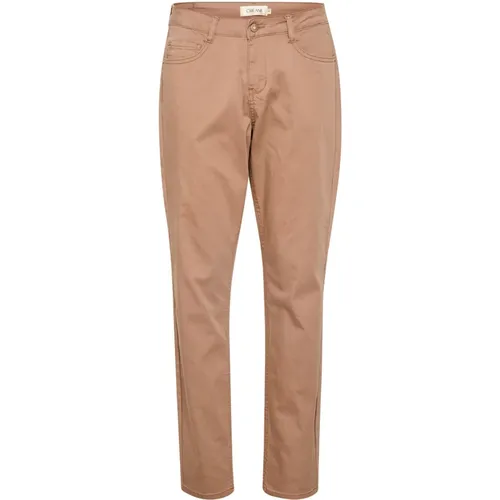 Straight-Leg Twill Pant - Coco Fit , Damen, Größe: W28 L34 - Cream - Modalova