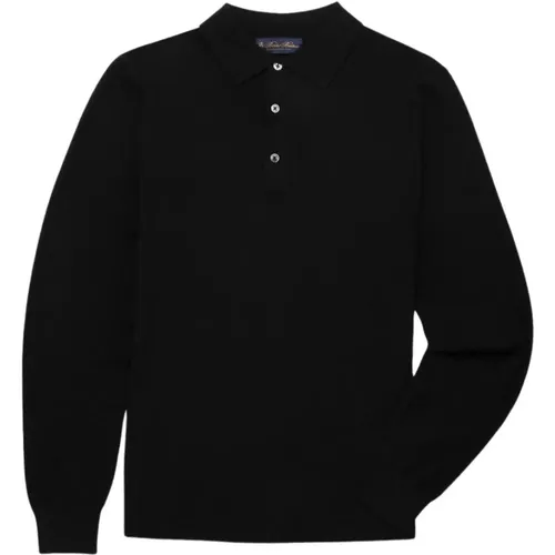 Merinowolle Polo -Hemd , Herren, Größe: M - Brooks Brothers - Modalova