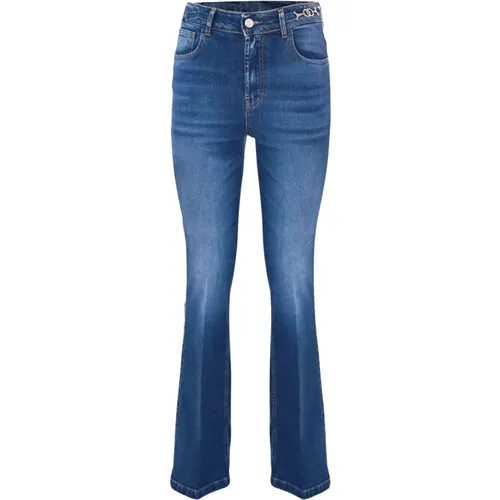Gerade Jeans mit Metallschnalle , Damen, Größe: W25 - Kocca - Modalova