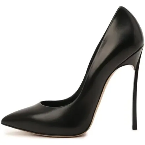 Schwarze flache Schuhe , Damen, Größe: 36 EU - Casadei - Modalova