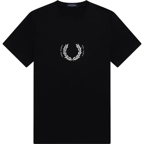 Circle Branding Tee Schwarz - Fred Perry - Modalova