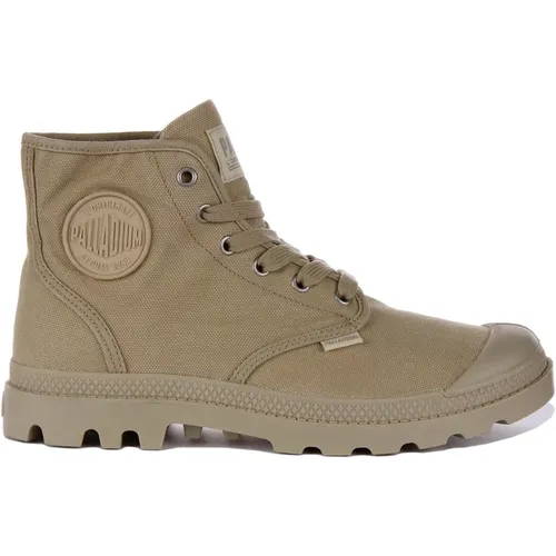 Canvas Hi-Top Boots in Sand , male, Sizes: 12 UK - Palladium - Modalova