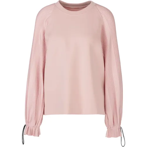 Sweatshirt mit plissierten Ärmeln , Damen, Größe: L - Marc Cain - Modalova