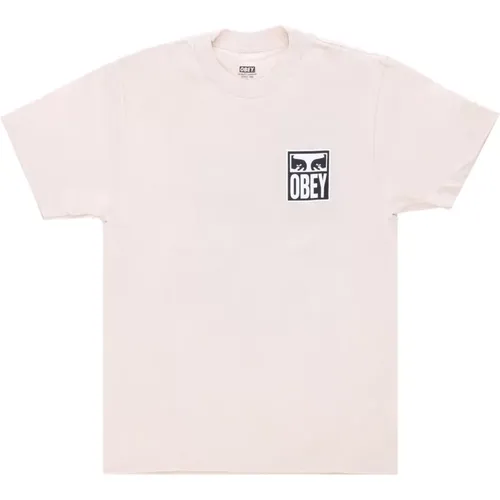 Eyes Icon Streetwear T-Shirt , Herren, Größe: XL - Obey - Modalova