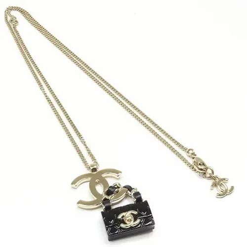 Pre-owned Metal necklaces , male, Sizes: ONE SIZE - Chanel Vintage - Modalova