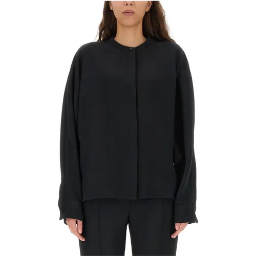 Viskosemischung Shirt mit Knopfverschluss - Jil Sander - Modalova