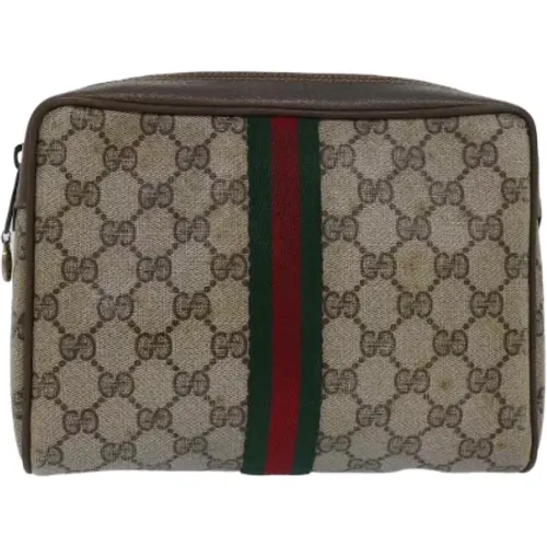 Pre-owned Canvas clutches , female, Sizes: ONE SIZE - Gucci Vintage - Modalova