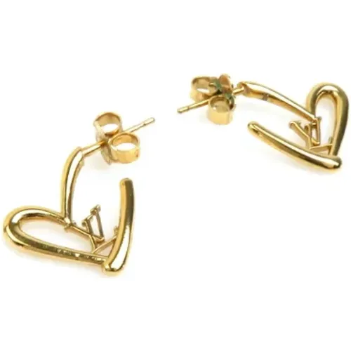 Pre-owned Metal earrings , female, Sizes: ONE SIZE - Louis Vuitton Vintage - Modalova