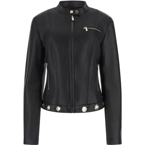 Biker-inspired Leather Jacket , female, Sizes: 3XL, 2XL - Guess - Modalova