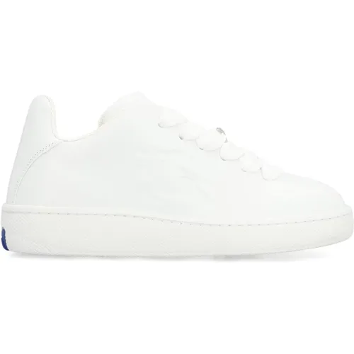 Leder Low-Top Sneakers , Damen, Größe: 36 EU - Burberry - Modalova