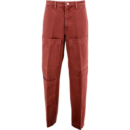 Hochtaillierte Cargodenim-Hose mit Taschen - Nine In The Morning - Modalova