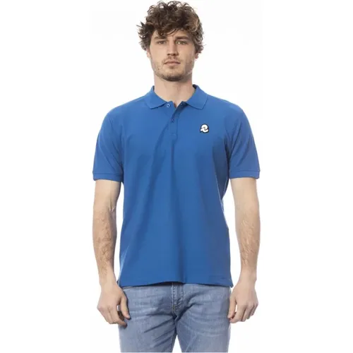 Blaues Baumwoll-Poloshirt Kurzarm - Invicta - Modalova