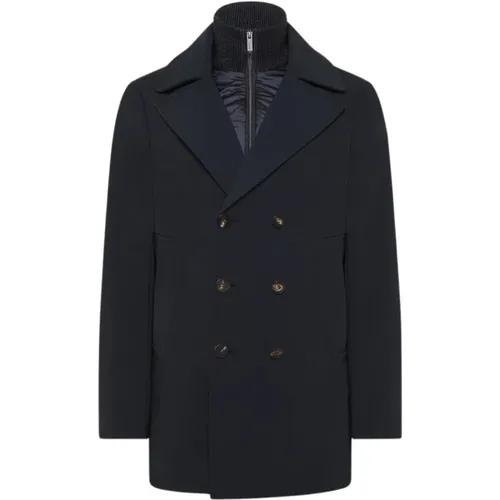 Waterproof Peacoat with High Collar Zip , male, Sizes: 2XL - RRD - Modalova