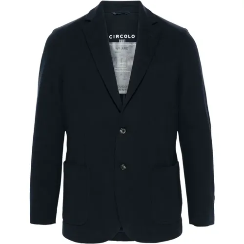 Jersey Texture Jacket with Buttons , male, Sizes: M, XS, L, S - Circolo 1901 - Modalova