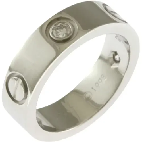 Pre-owned White Gold rings , female, Sizes: ONE SIZE - Cartier Vintage - Modalova