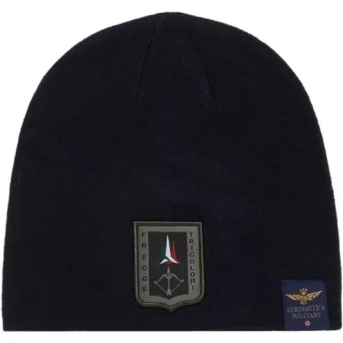 Acrylic Knit Hat Frecce Tricolori , male, Sizes: M, L - aeronautica militare - Modalova