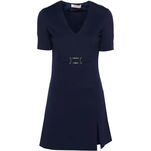 MID BLU Kleid , Damen, Größe: L - Twinset - Modalova