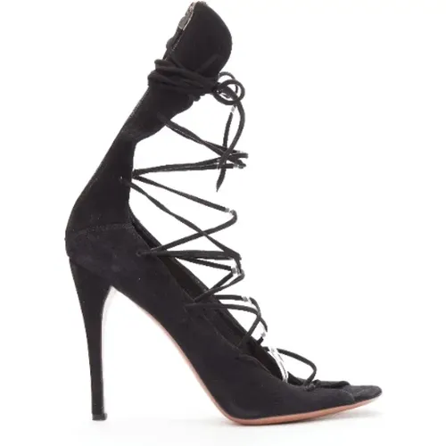 Pre-owned Leather heels , female, Sizes: 5 1/2 UK - Alaïa Pre-owned - Modalova