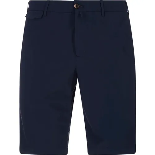 Blaue Stretch-Bermuda-Shorts mit Taschen , Herren, Größe: 2XL - PT Torino - Modalova