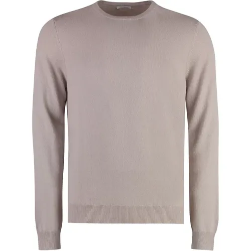 Luxuriöser Cashmere Sweater mit gerippten Kanten , Herren, Größe: M - Malo - Modalova