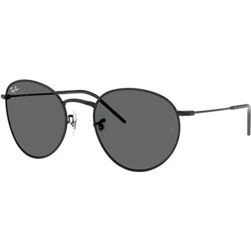 Round Reverse Sunglasses Dark Grey Lenses , unisex, Sizes: 53 MM - Ray-Ban - Modalova