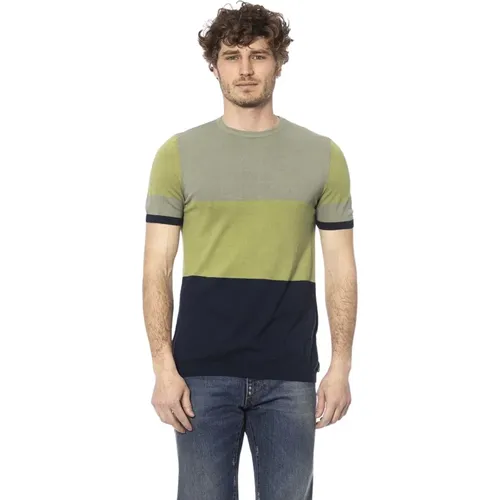 Einfaches Rundhals T-Shirt , Herren, Größe: S - Distretto12 - Modalova