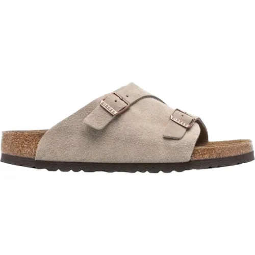 Bequeme Wildleder Zurich Sandalen , Damen, Größe: 45 EU - Birkenstock - Modalova