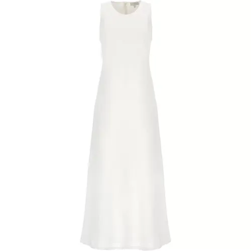 Linen Viscose Long Dress Woman , female, Sizes: XS - Antonelli Firenze - Modalova