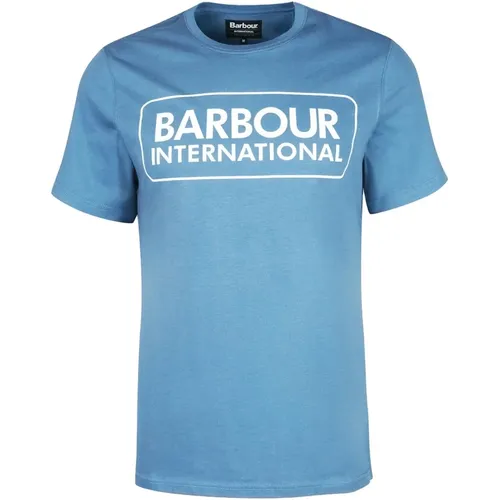 Large Logo T-Shirt Horizon , male, Sizes: L, M, XL, 2XL - Barbour - Modalova
