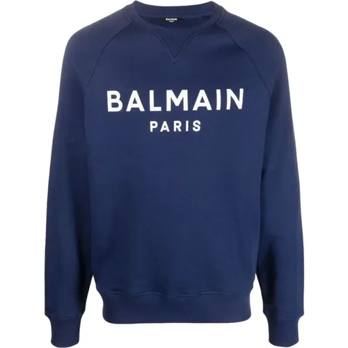 Printed sweatshirt , male, Sizes: 3XL, M - Balmain - Modalova