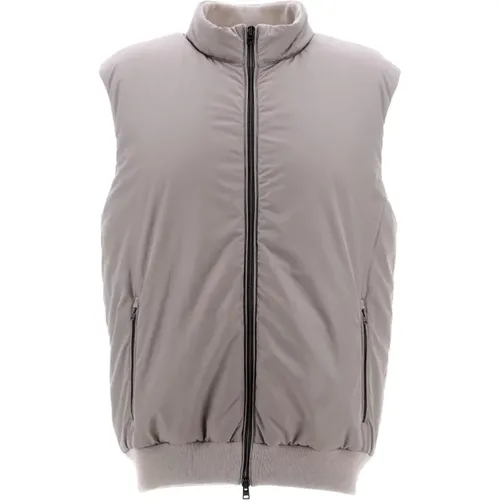 Padded Vest with Piqué Inserts , male, Sizes: XL, 3XL, L, M, 2XL - Herno - Modalova