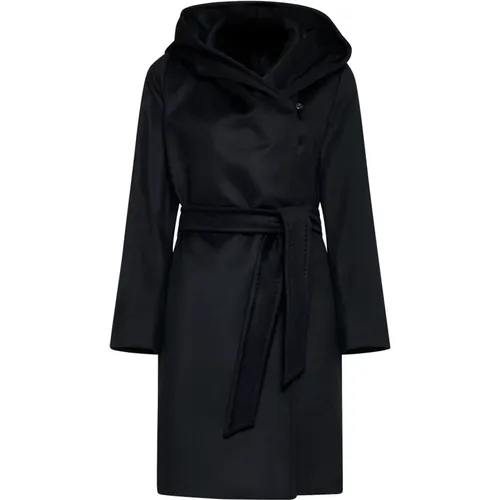 Wool Coat with Hood , female, Sizes: XS, 4XS, S, 2XS, 3XS, M - Max Mara Studio - Modalova