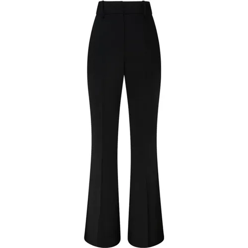 Flared trousers with creases , female, Sizes: S, XS, 2XS - Balmain - Modalova